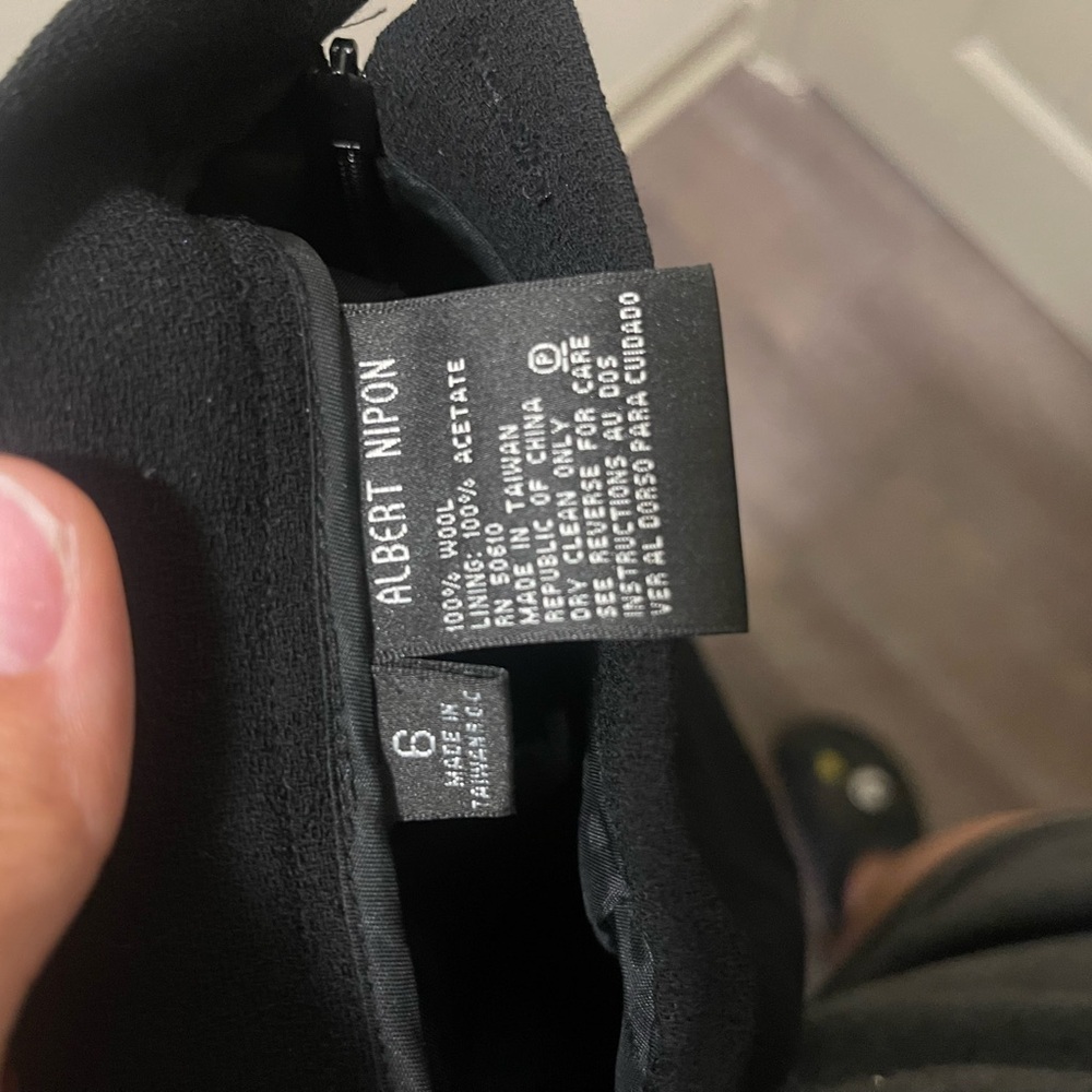 Albert Nipon Elegant Black Dress Pants - Picture 3 of 3